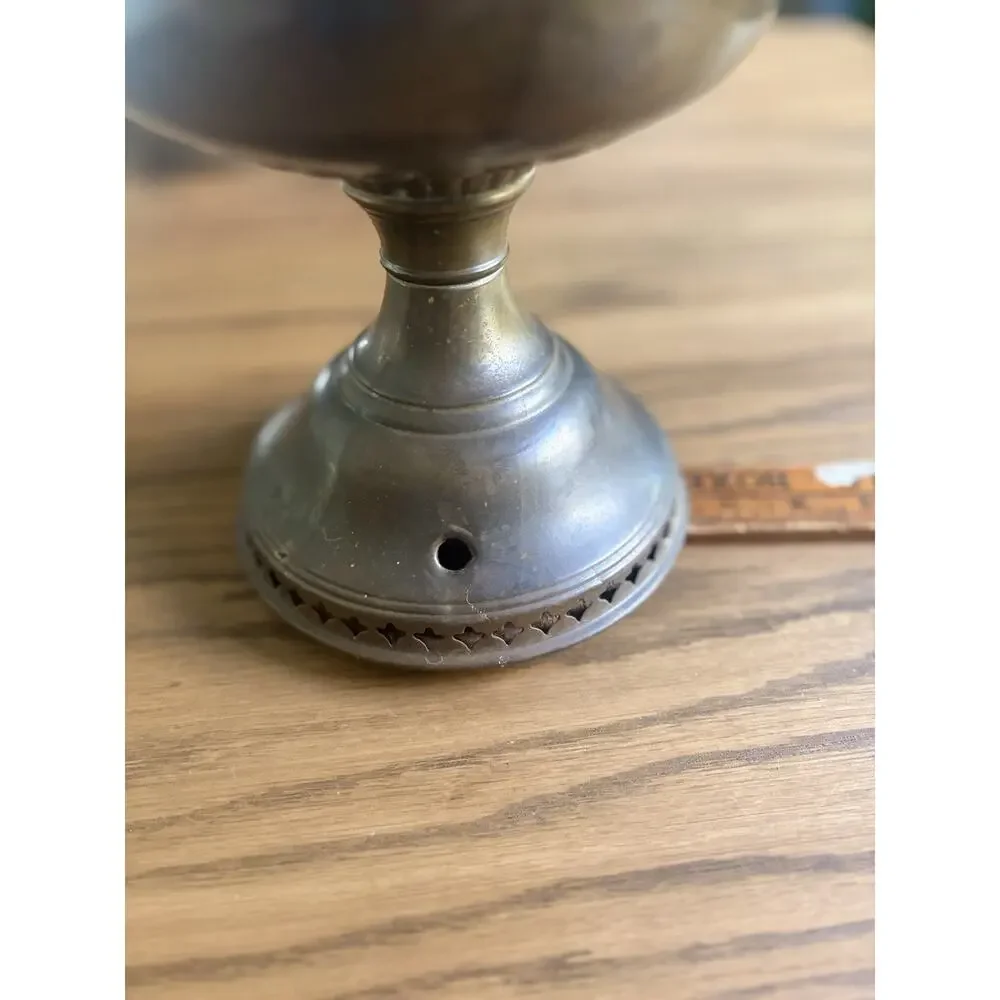 Antique Rayo Brass Oil Lamp Prepped To Be Electrified Brass Lamp Base